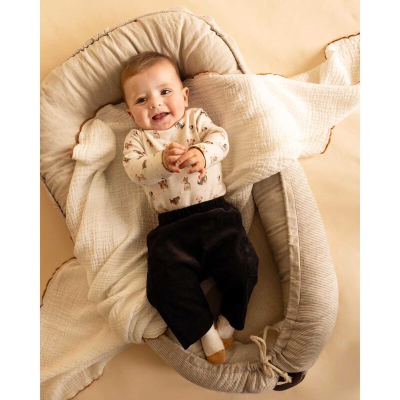 B&eacute;b&eacute; Otto Organic Ls Bodysuit image number 1